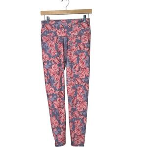 Fabletics Demi Lovato High Waisted Powerhold 7/8 Leggings Rosalia Floral Medium